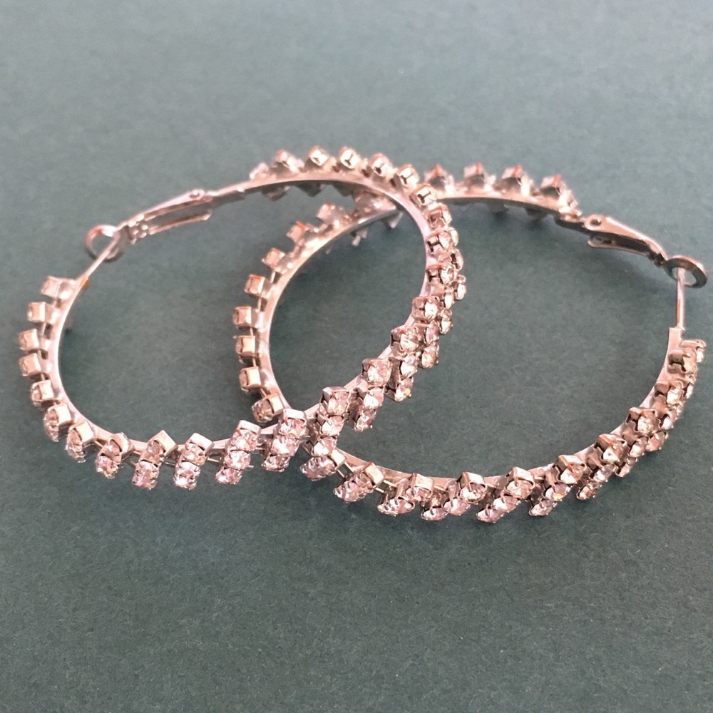 Swarovski Crystal Hoop Earrings